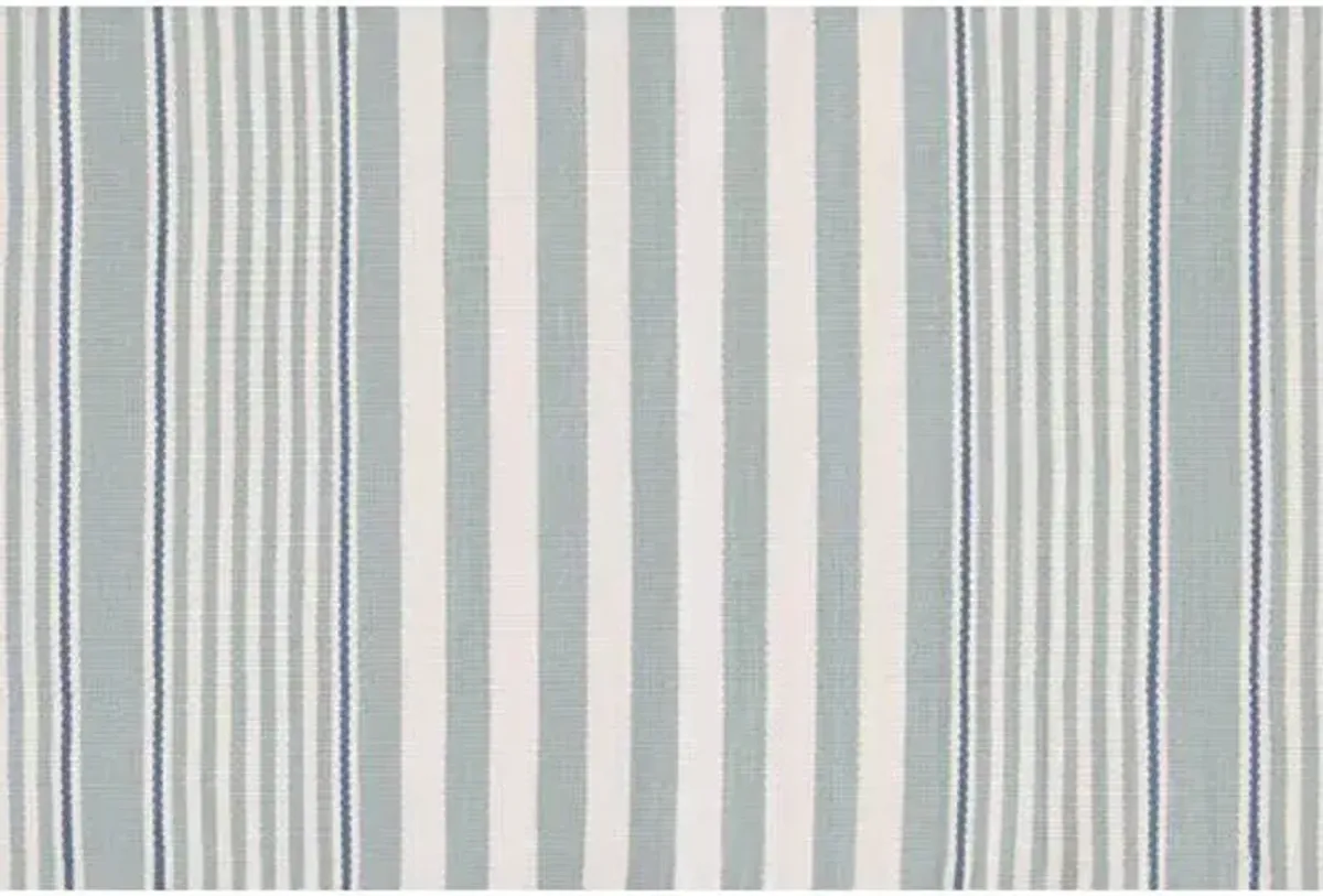 Rugby Stripe Indoor/Outdoor Rug - DASH & ALBERT - Blue - Blue