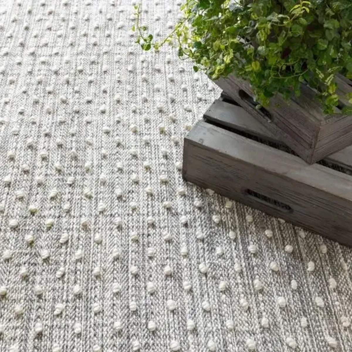 Hobnail Indoor/Outdoor Rug - DASH & ALBERT - Gray - Gray