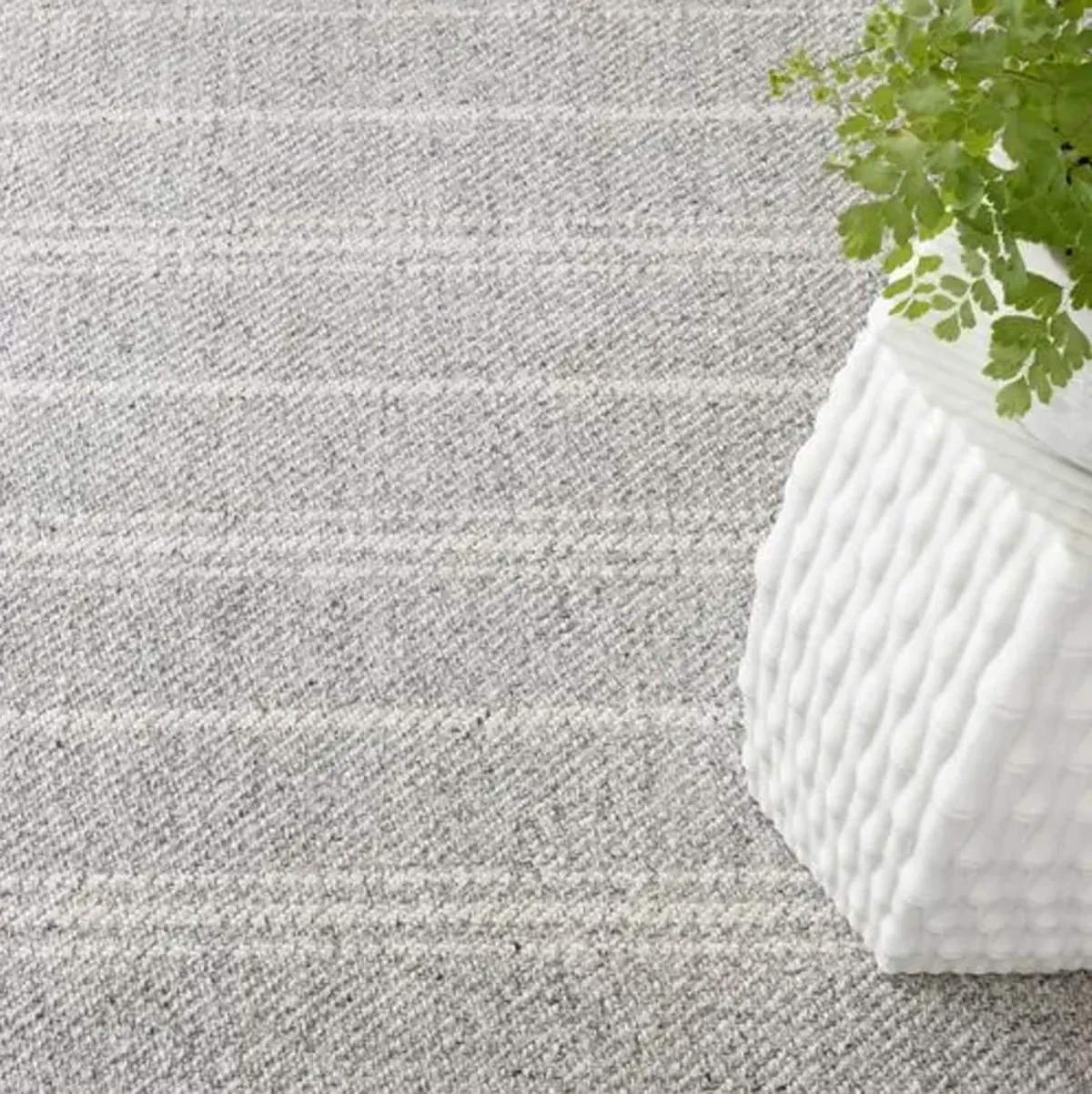 Melange Stripe Indoor/Outdoor Rug - DASH & ALBERT - Gray - Gray