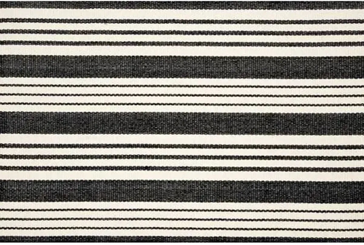 Birmingham Indoor/Outdoor Rug - DASH & ALBERT - Black - Black