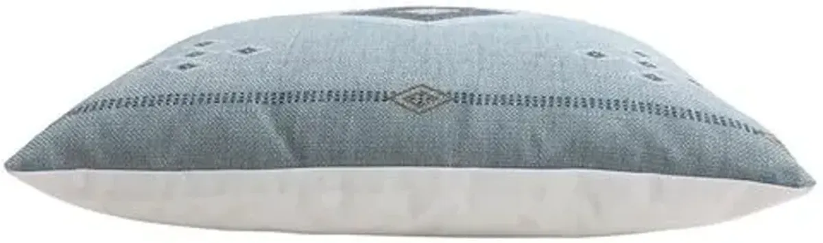 Sophia Outdoor Lumbar Pillow - Light Blue - Kim Salmela