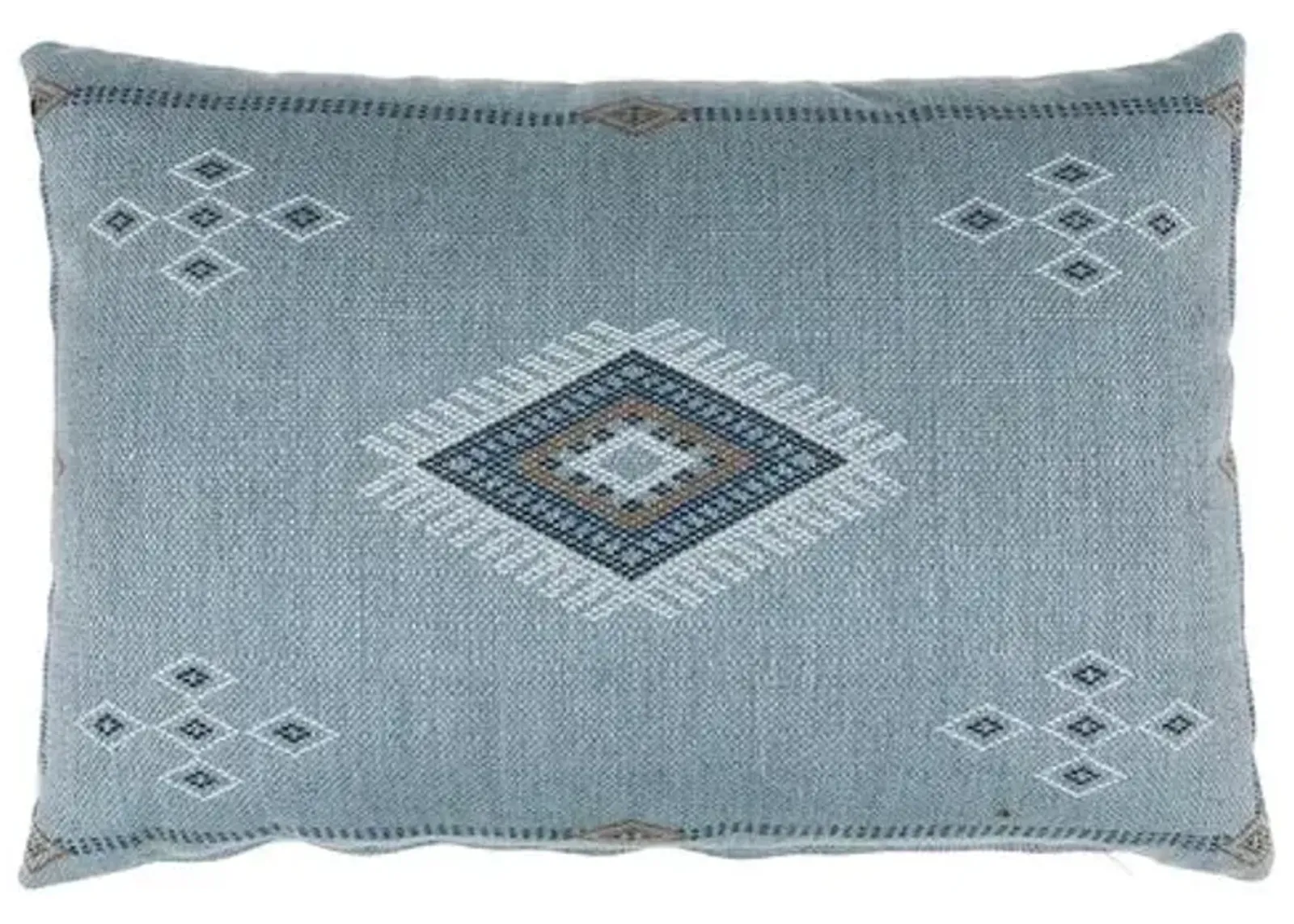 Sophia Outdoor Lumbar Pillow - Light Blue - Kim Salmela