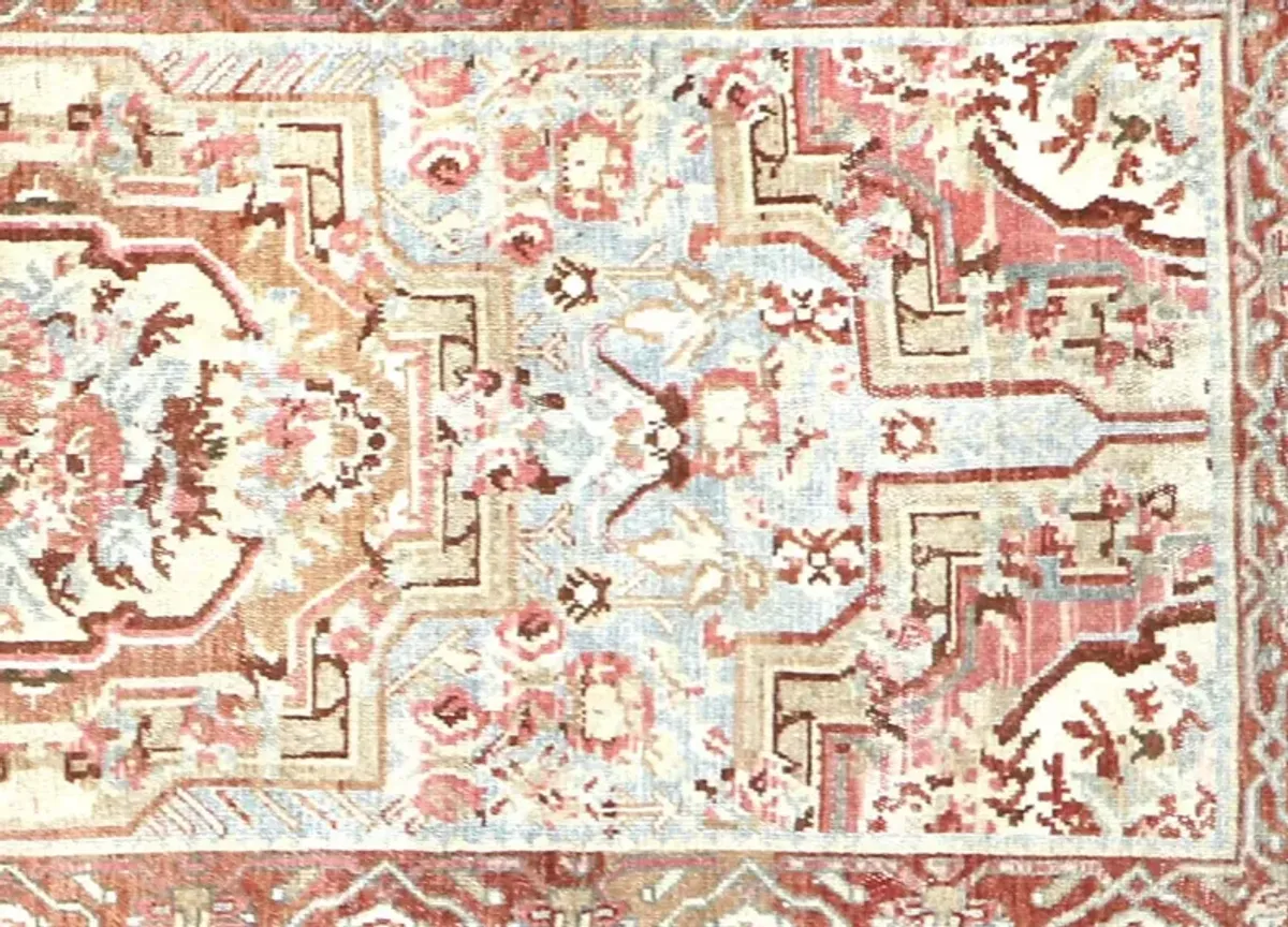 1920s Persian Malayer Runner - 3'7" x 13' - Nalbandian - Beige