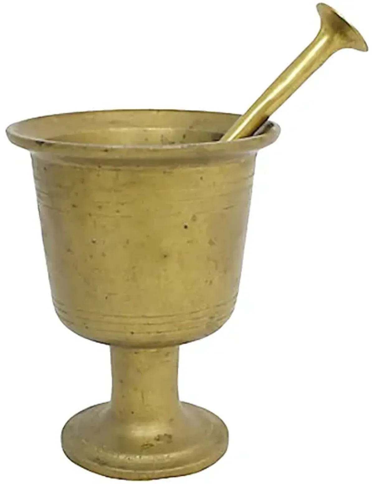 Large Brass Pestle & Mortar - G3Q Designs - Gold