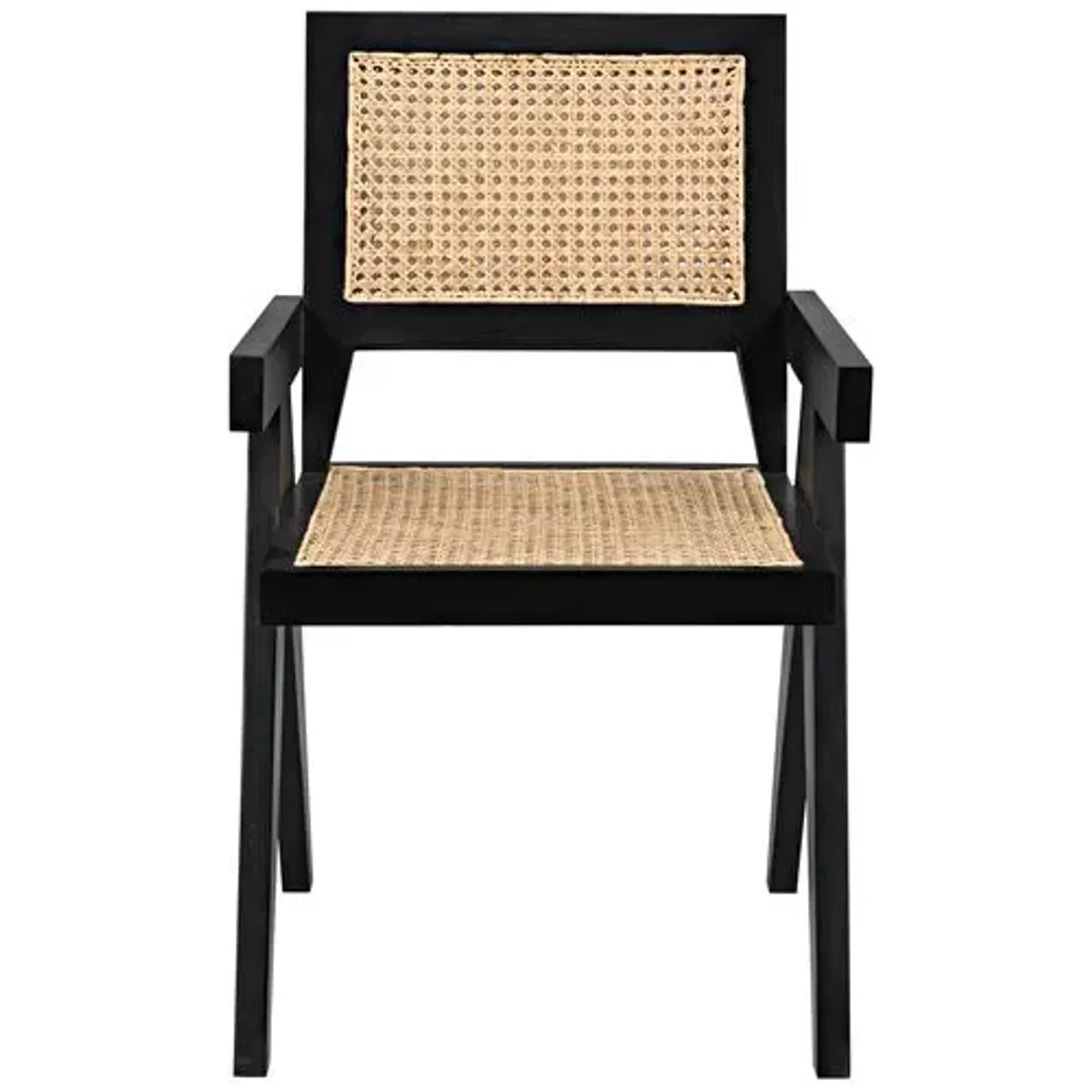 Jude Cane Armchair - Black/Natural - Noir