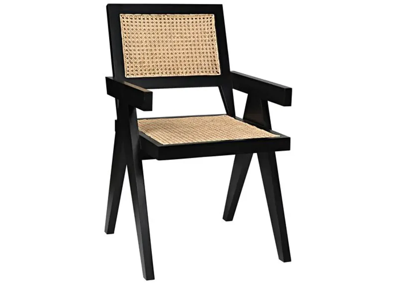 Jude Cane Armchair - Black/Natural - Noir