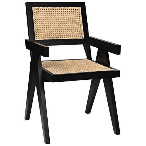 Jude Cane Armchair - Black/Natural - Noir