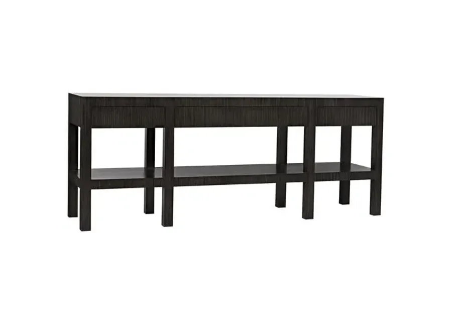 Conrad Console - Pale - Noir - Handcrafted - Black