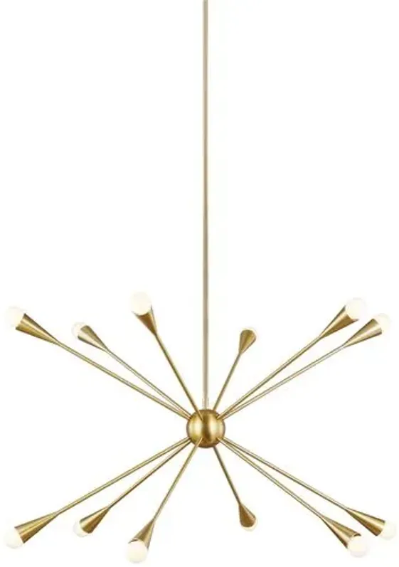 Visual Comfort - Jax Chandelier - Burnished Brass - Gold