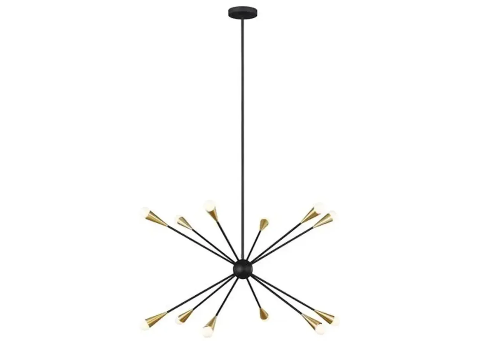 Visual Comfort - Jax Chandelier - Midnight Black