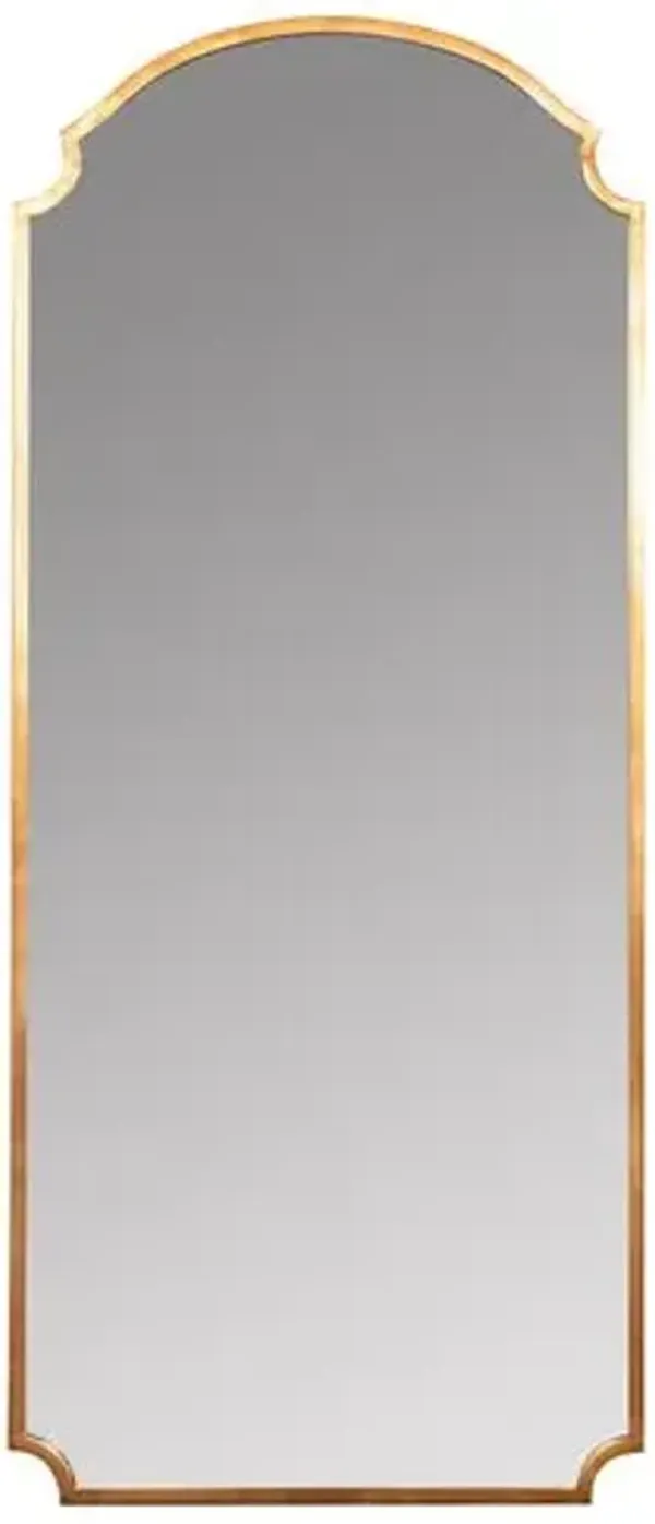 Kristen Floor Mirror - Gold