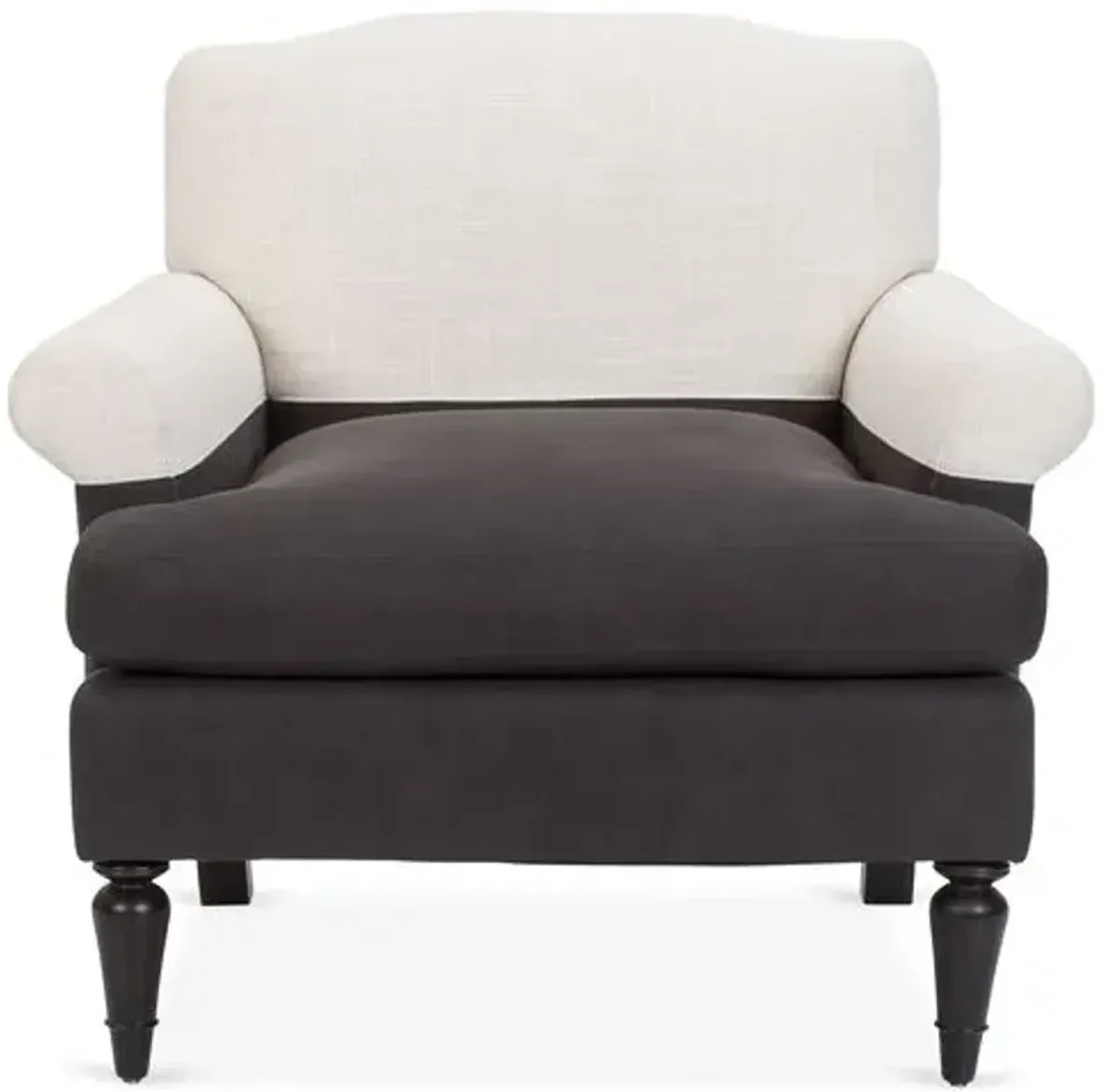 Eastwood Club Chair - Charcoal/Oatmeal - Kim Salmela - Hancrafted in the USA