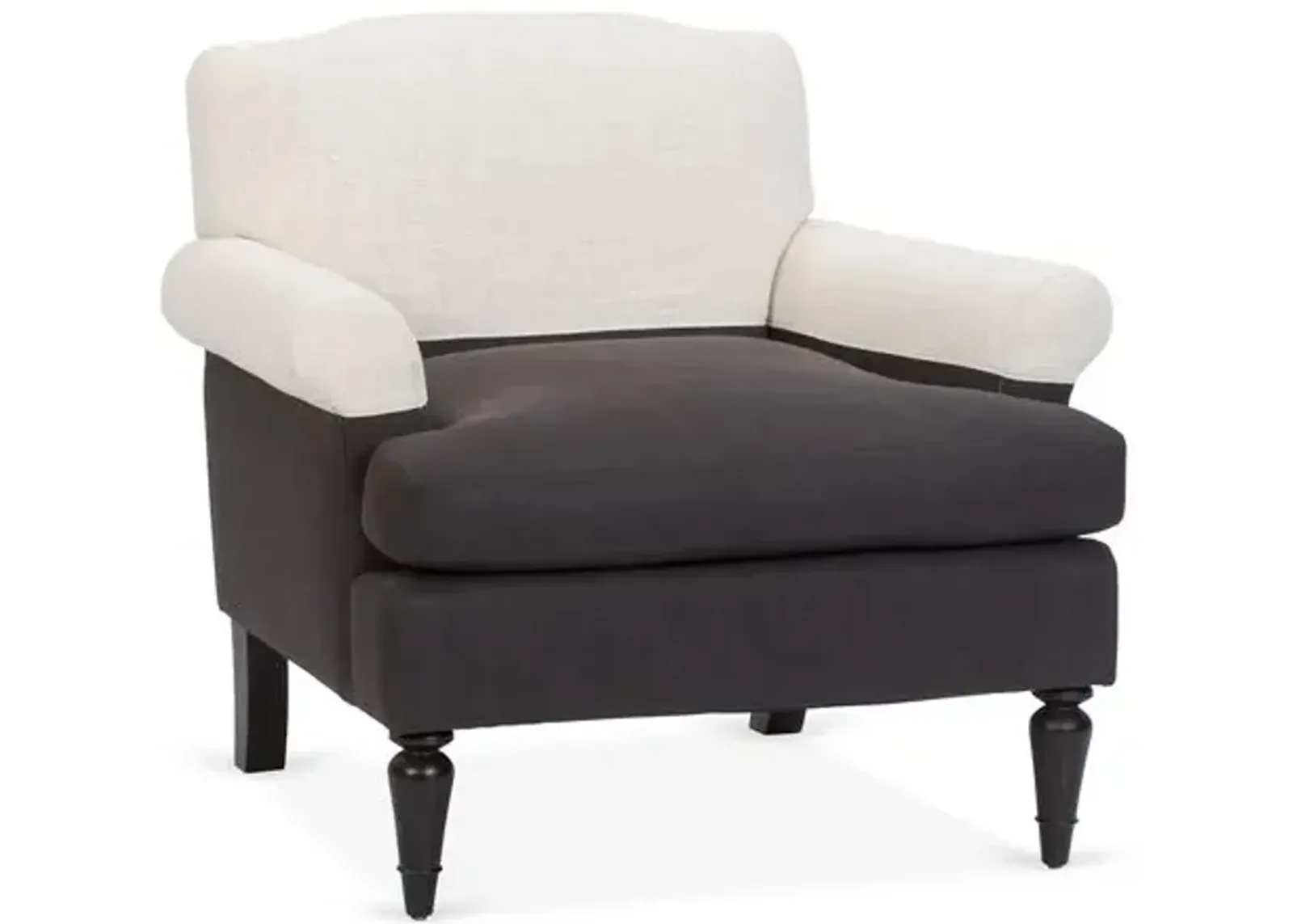 Eastwood Club Chair - Charcoal/Oatmeal - Kim Salmela - Hancrafted in the USA