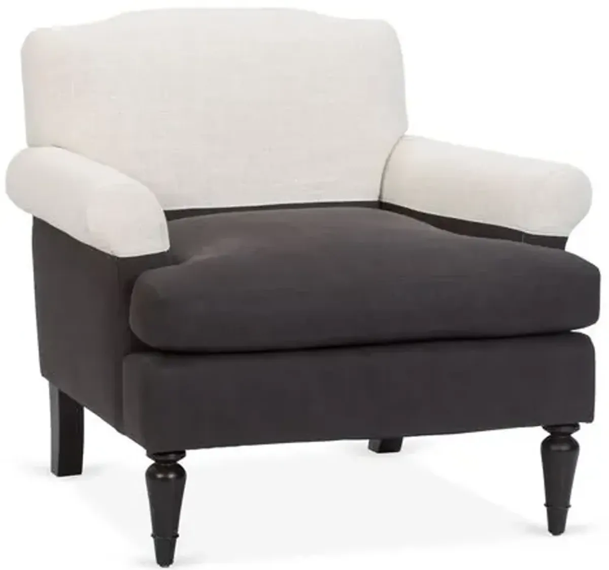 Eastwood Club Chair - Charcoal/Oatmeal - Kim Salmela - Hancrafted in the USA