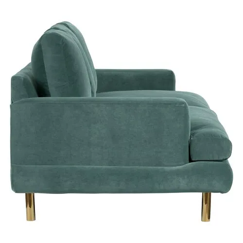 Somerset Sofa - Jade Velvet - Kim Salmela - Handcrafted