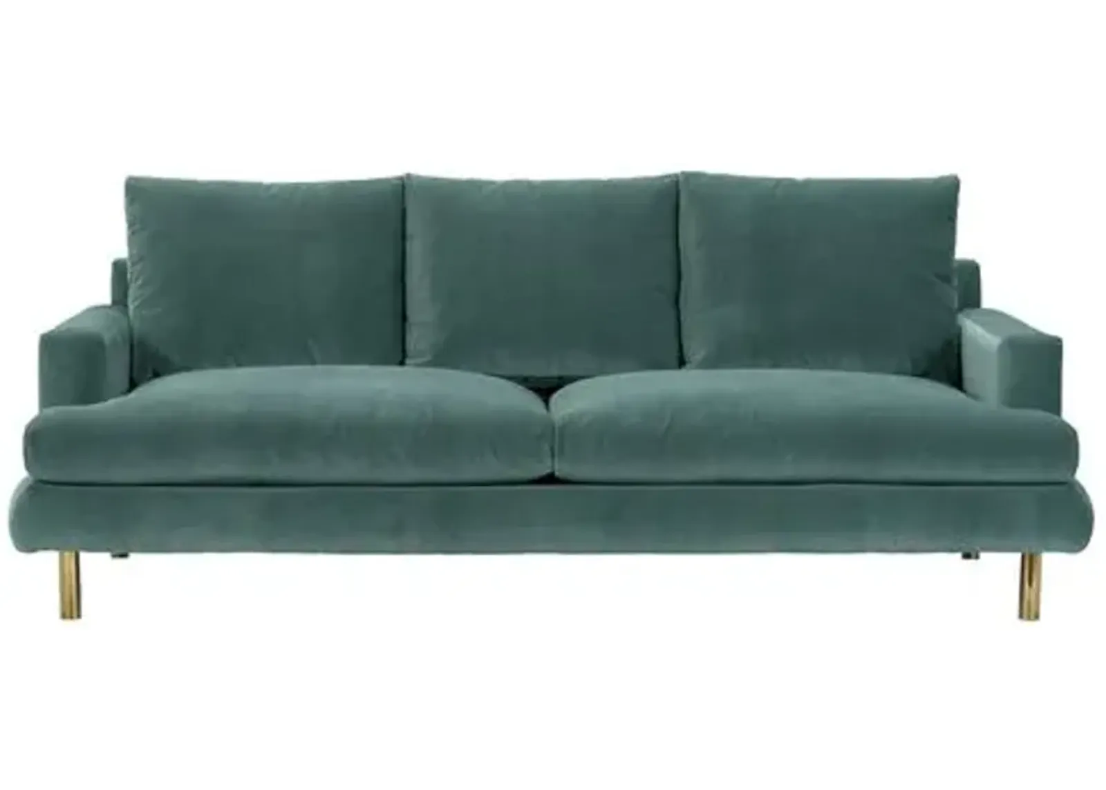 Somerset Sofa - Jade Velvet - Kim Salmela - Handcrafted