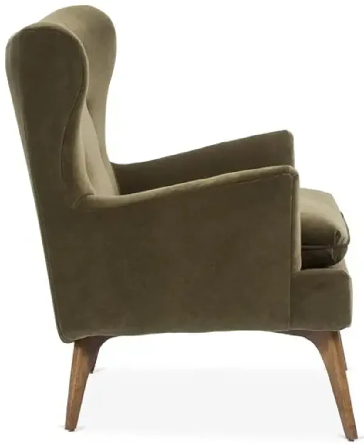 Sonja Velvet Accent Chair - Kim Salmela - Handcrafted - Green, Comfortable, Durable, Velvet Upholstery