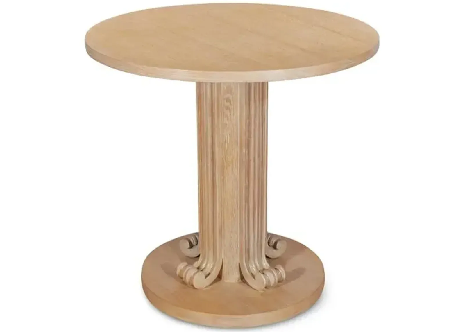 Wave Side Table - Cerused Oak - Bunny Williams Home