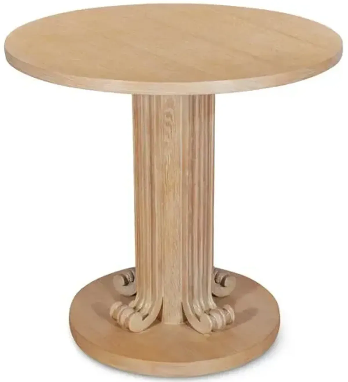 Wave Side Table - Cerused Oak - Bunny Williams Home