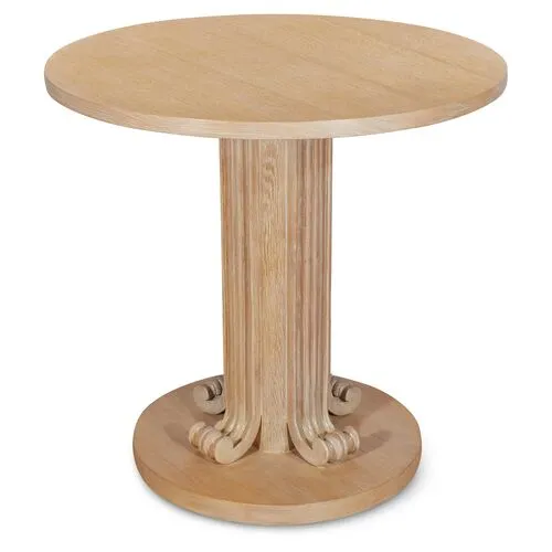 Wave Side Table - Cerused Oak - Bunny Williams Home