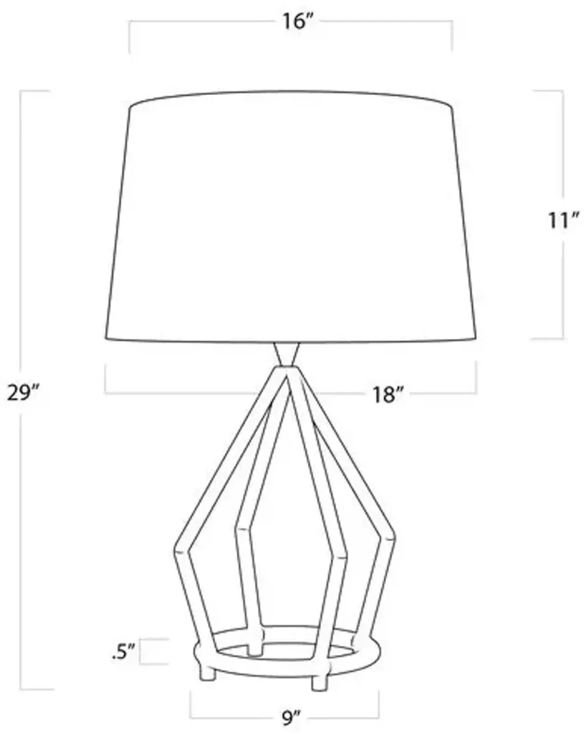 Coastal Living Bimini Table Lamp - Natural - Regina Andrew