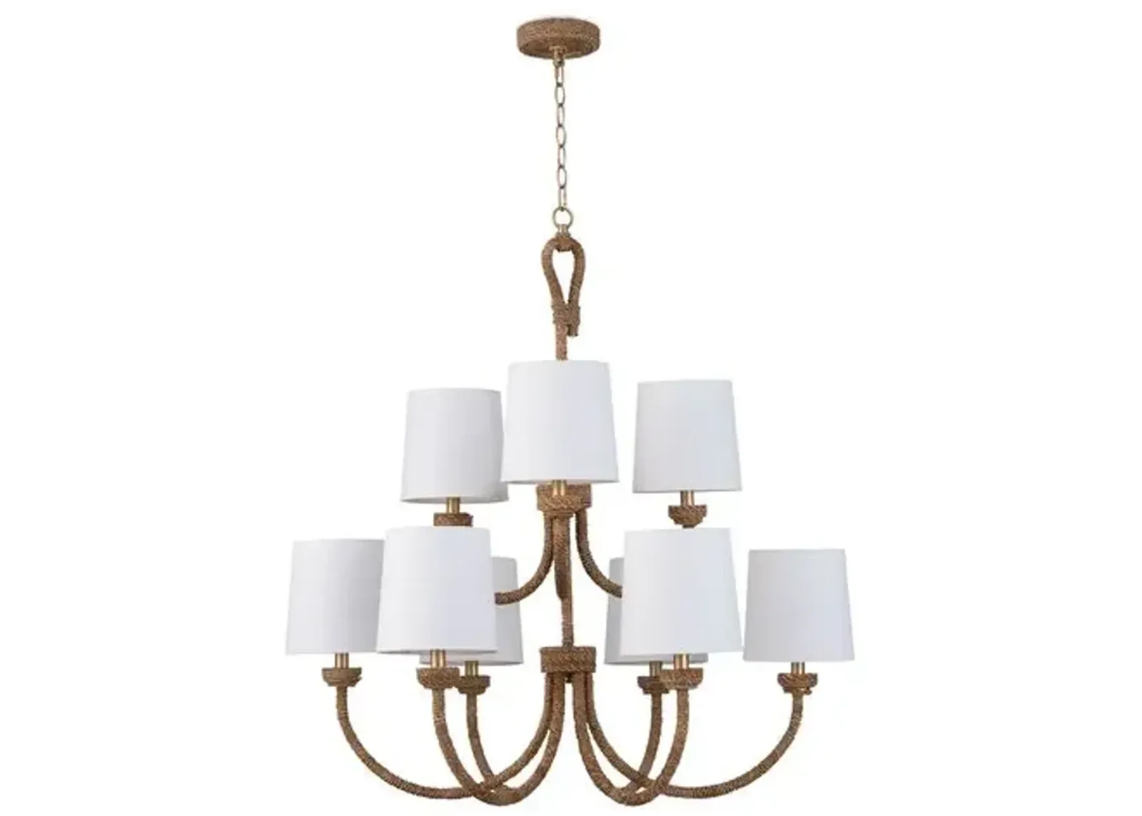 Coastal Living Bimini Large Chandelier - Natural - Regina Andrew - Beige