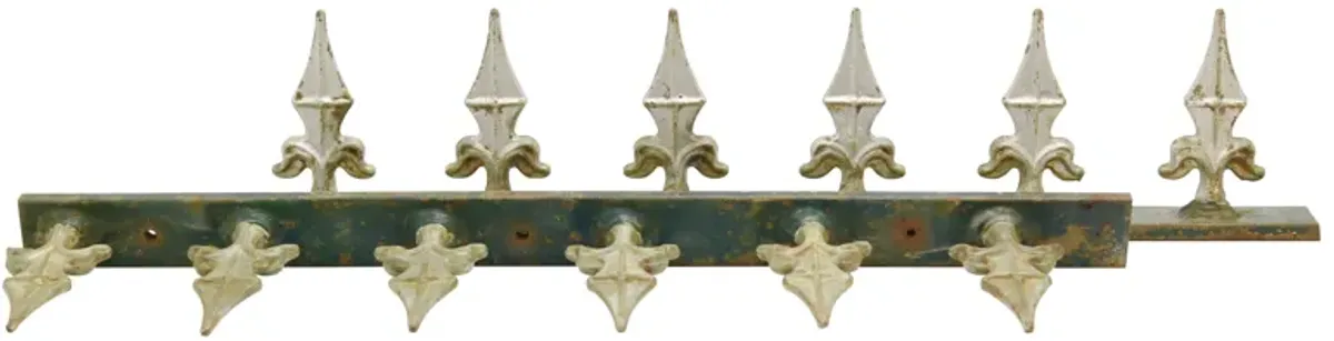 Cast Iron Fleur-de-Lis Fence Spikes - Pr - New England Mercantile - Gold