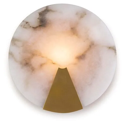 Houston Wall Sconce - Alabaster - Regina Andrew - White