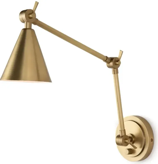 Sal Task Sconce - Natural Brass - Regina Andrew - Gold