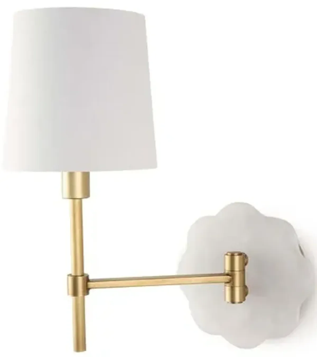 Mia Swing-Arm Sconce - Natural Brass - Regina Andrew - Gold