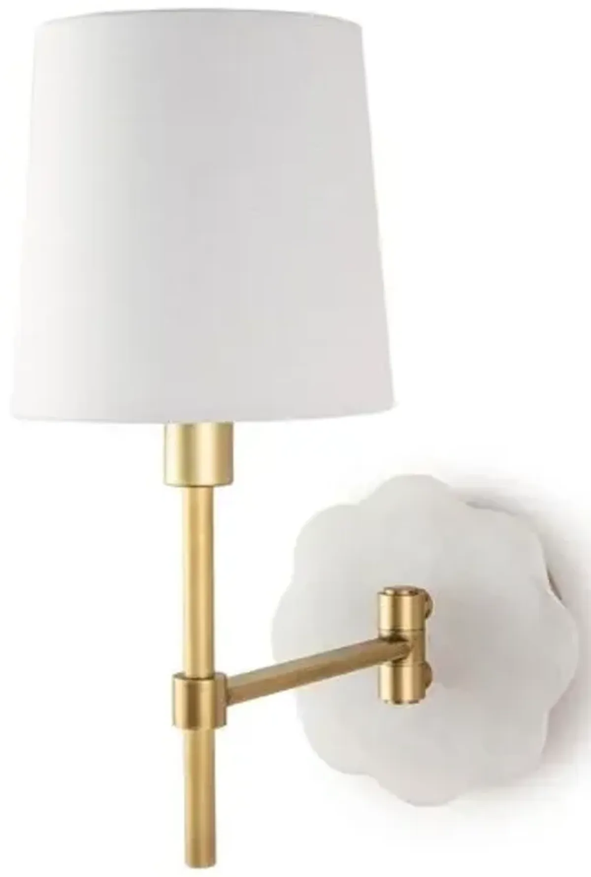 Mia Swing-Arm Sconce - Natural Brass - Regina Andrew - Gold