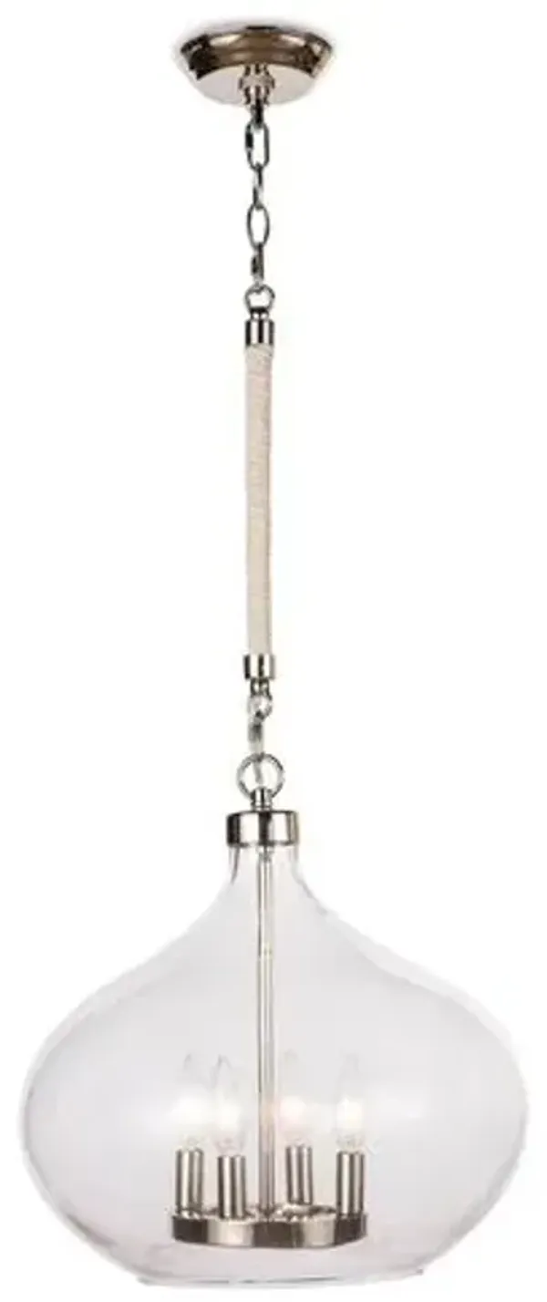 Dover Chandelier - Polished Nickel - Regina Andrew - Clear