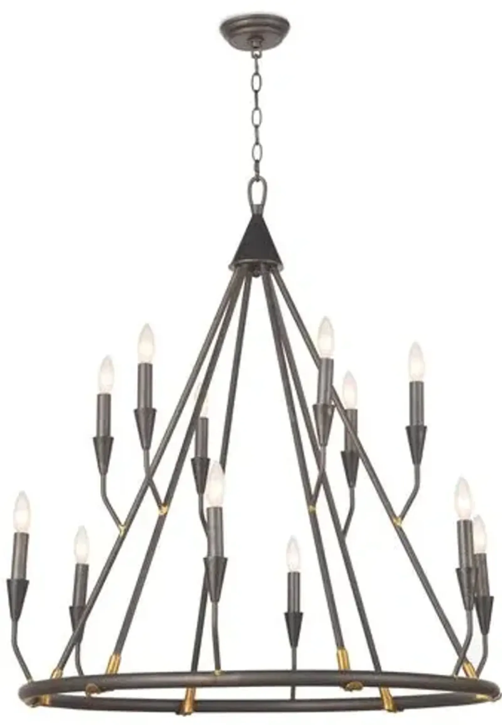 Sierra Chandelier - Blackened Steel - Regina Andrew