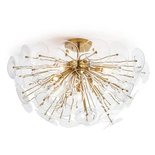 Poppy Semi-Flush Mount - Clear - Regina Andrew