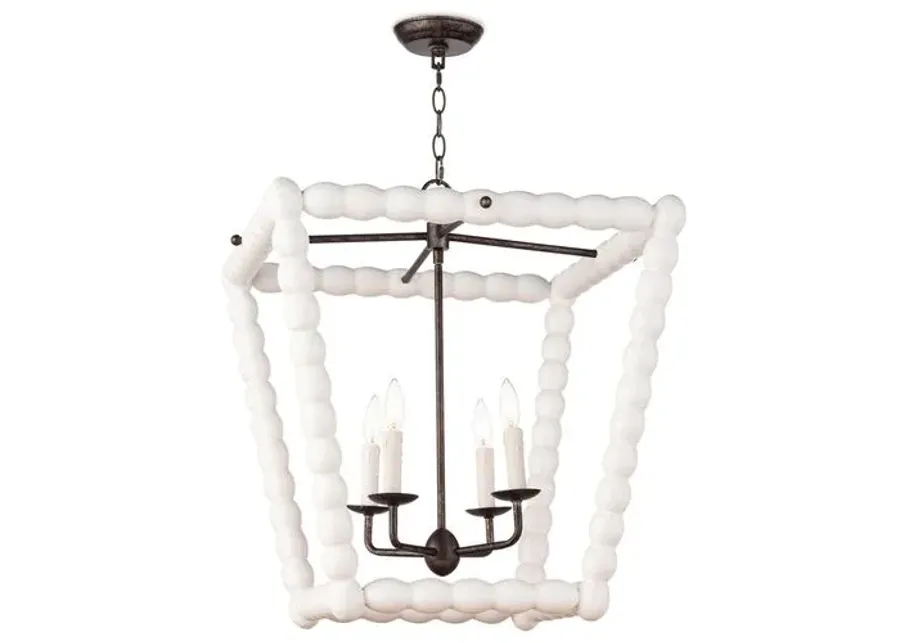 Coastal Living Perennial Pendant - White - Regina Andrew