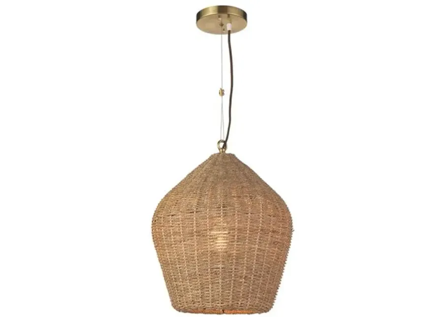 Coastal Living Georgian Pendant - Natural - Regina Andrew - Beige