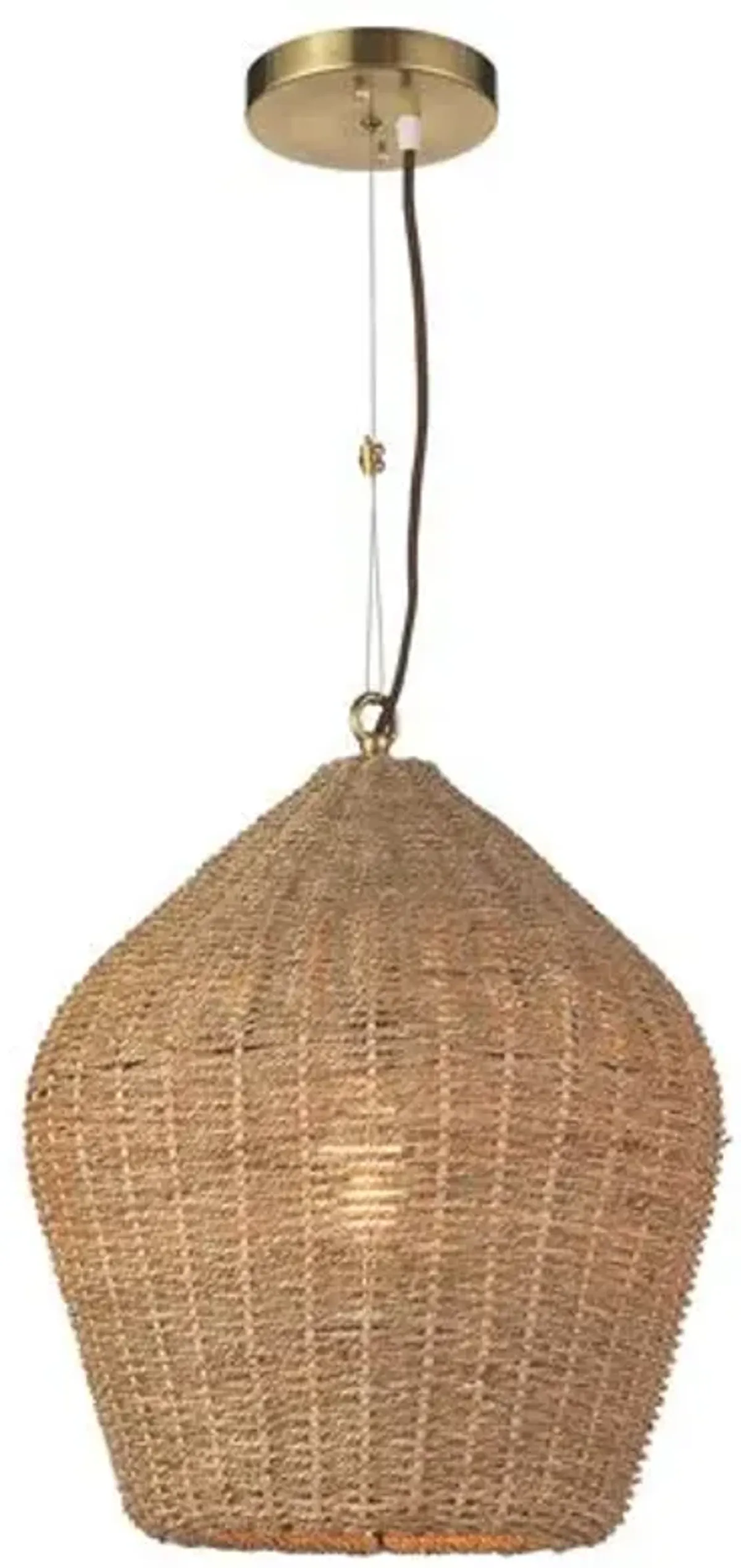 Coastal Living Georgian Pendant - Natural - Regina Andrew - Beige