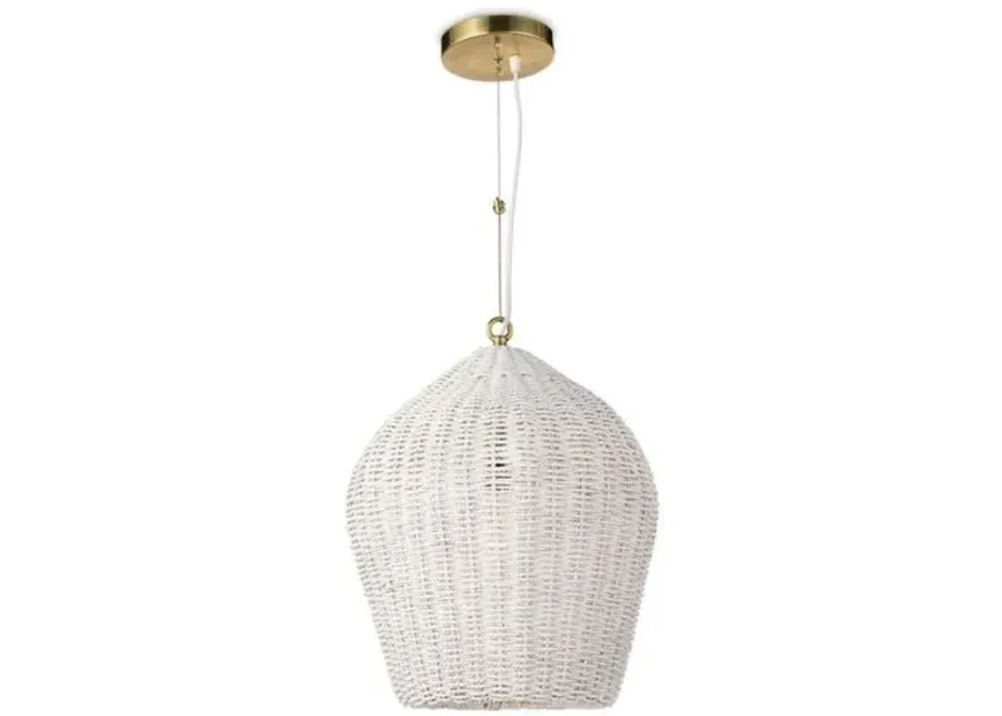 Coastal Living Georgian Pendant - White - Regina Andrew