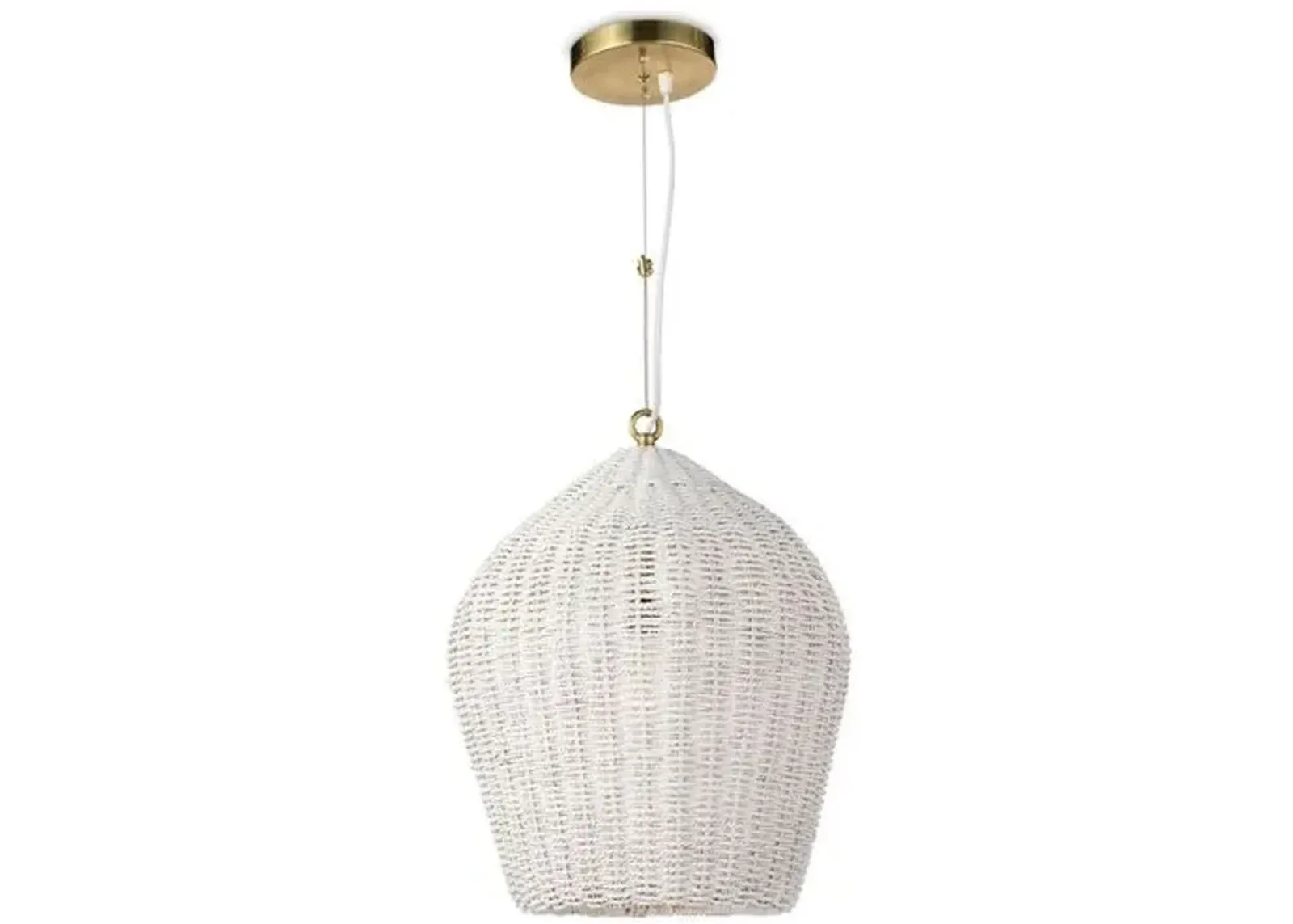 Coastal Living Georgian Pendant - White - Regina Andrew