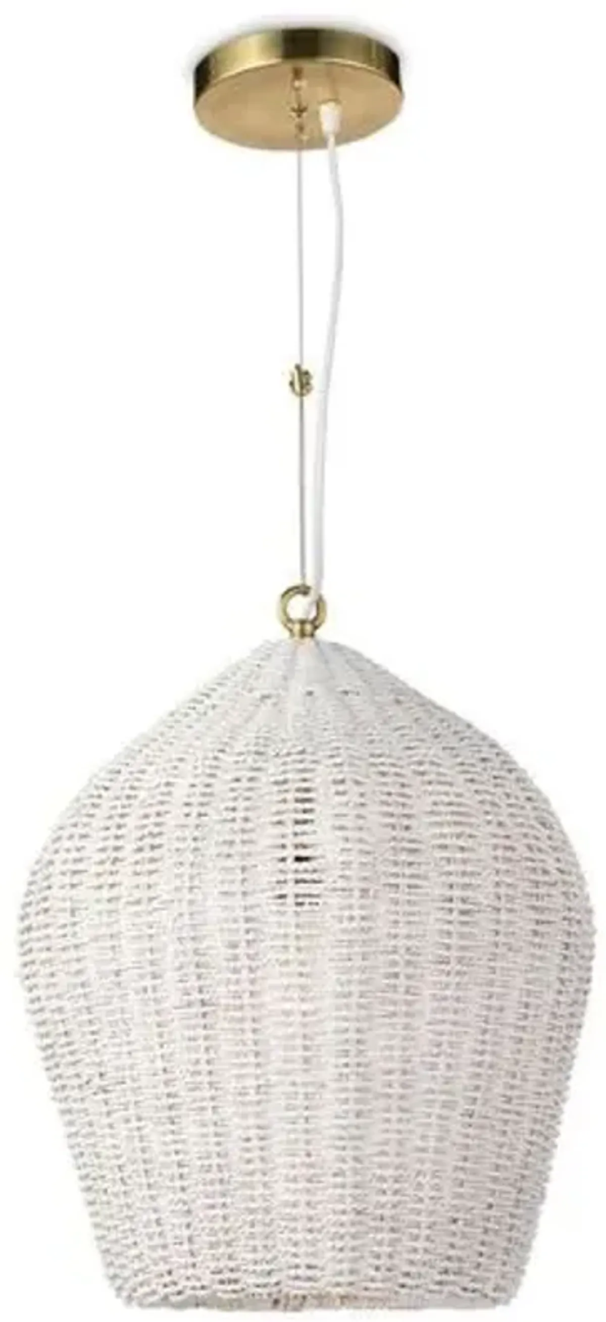 Coastal Living Georgian Pendant - White - Regina Andrew