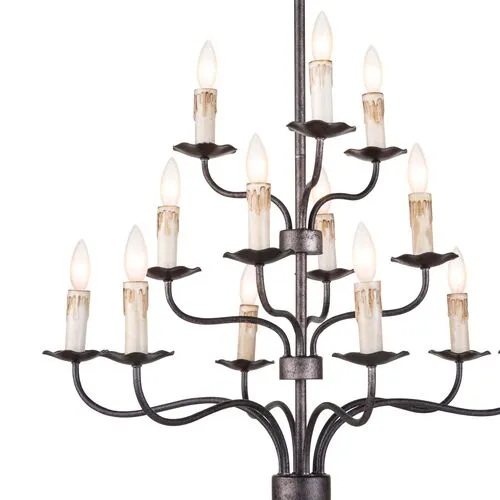 Coastal Living Caden Chandelier - Blackend Iron - Regina Andrew