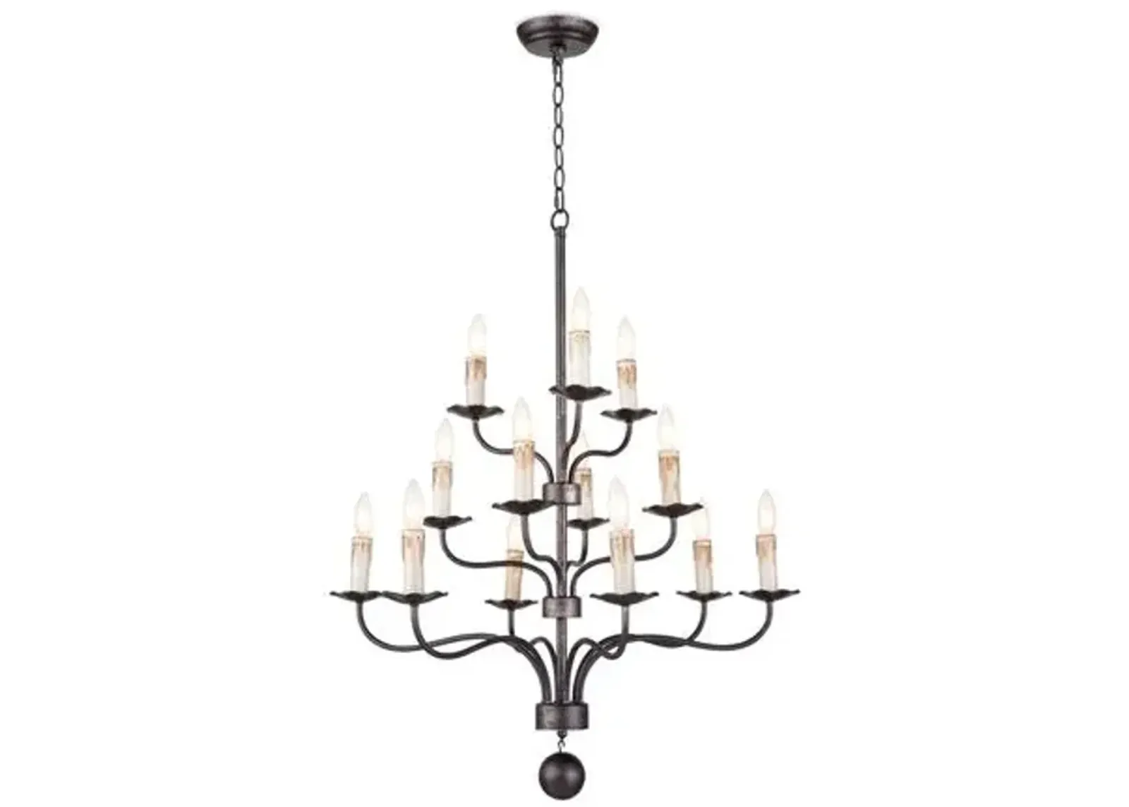 Coastal Living Caden Chandelier - Blackend Iron - Regina Andrew