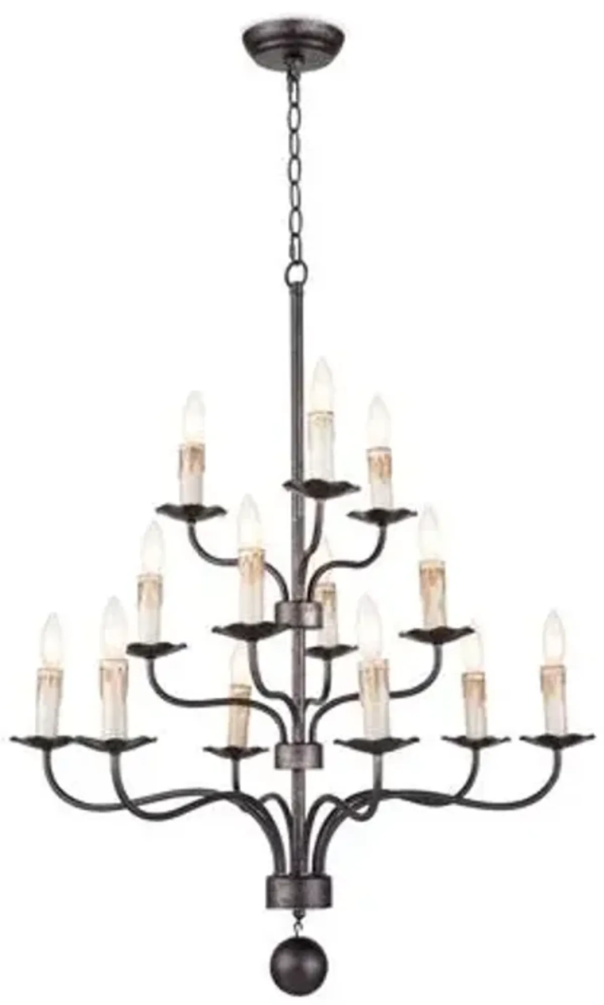 Coastal Living Caden Chandelier - Blackend Iron - Regina Andrew