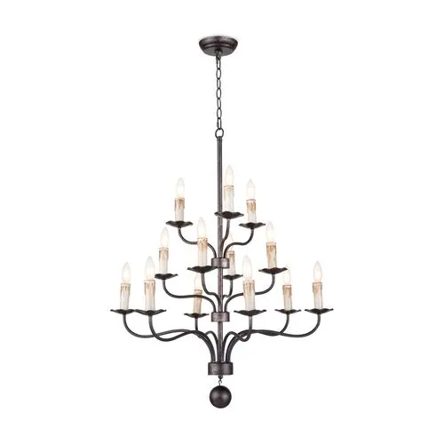 Coastal Living Caden Chandelier - Blackend Iron - Regina Andrew