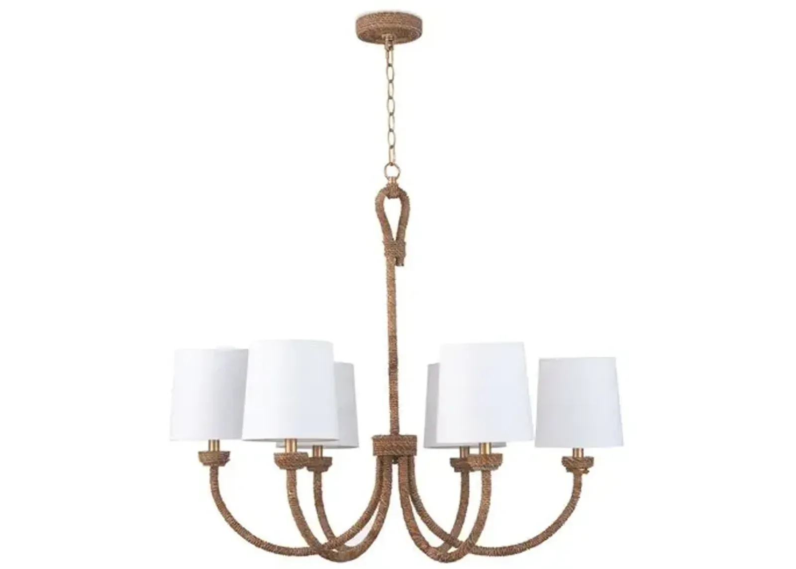 Coastal Living Bimini Small Chandelier - Natural - Regina Andrew - Beige