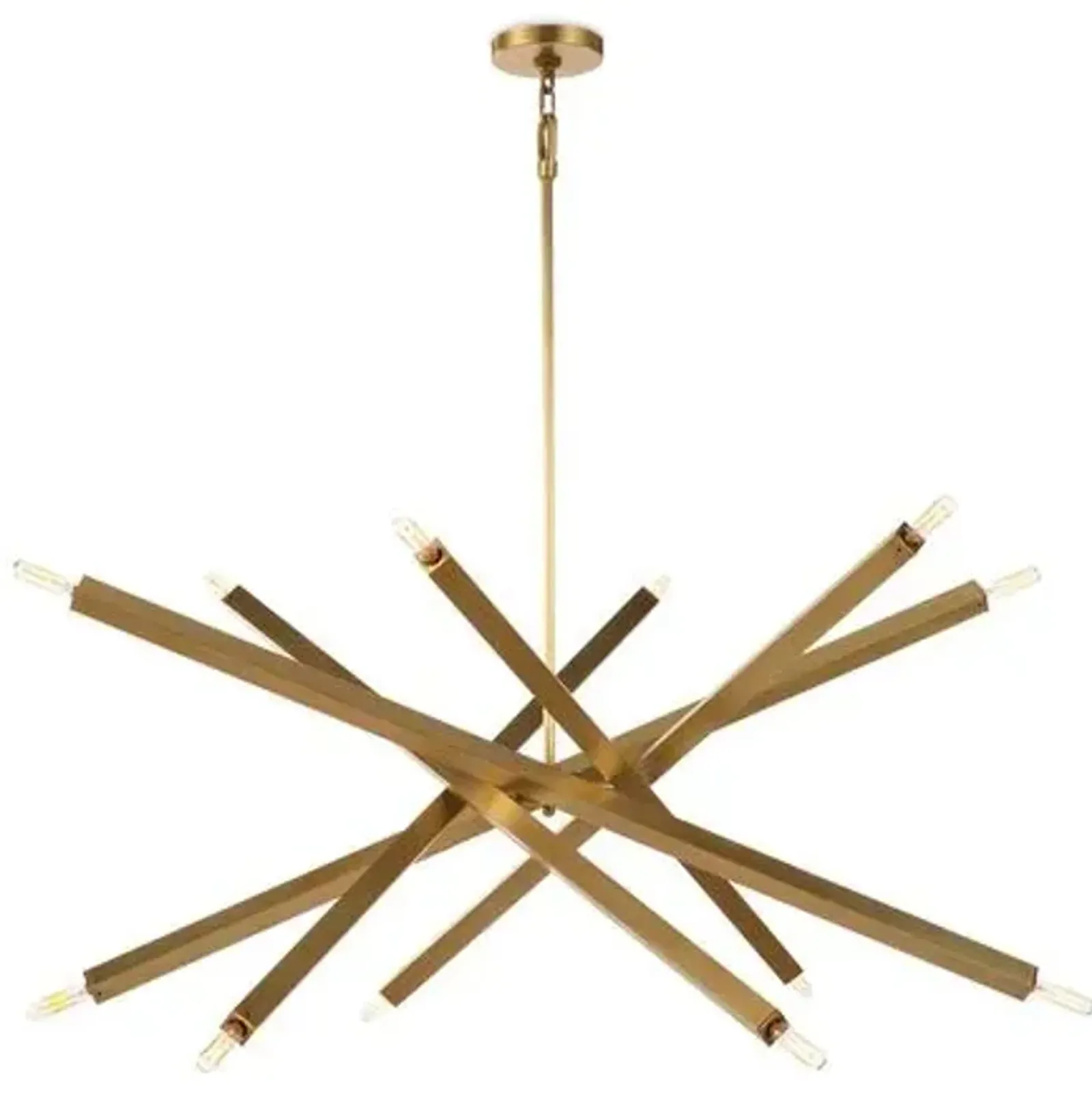 Viper Chandelier - Natural Brass - Regina Andrew - Gold