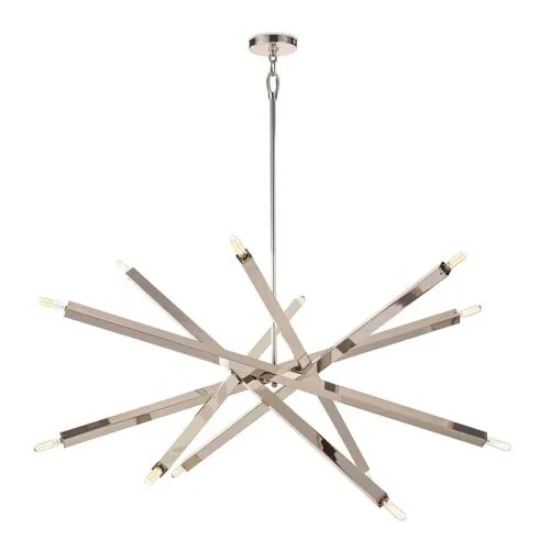 Viper Chandelier - Polished Nickel - Regina Andrew - Silver