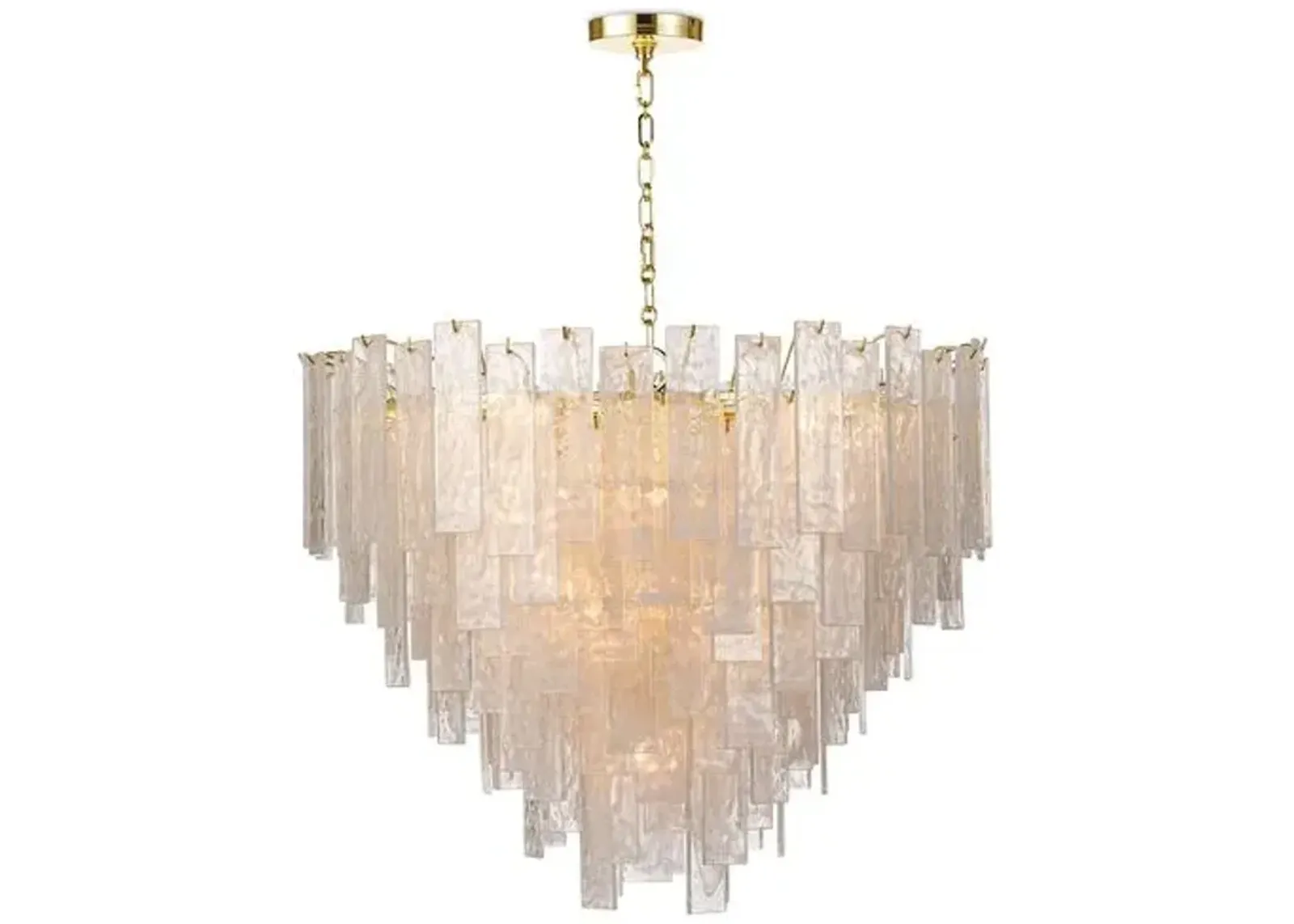 Glacier Glass Chandelier - Clear - Regina Andrew