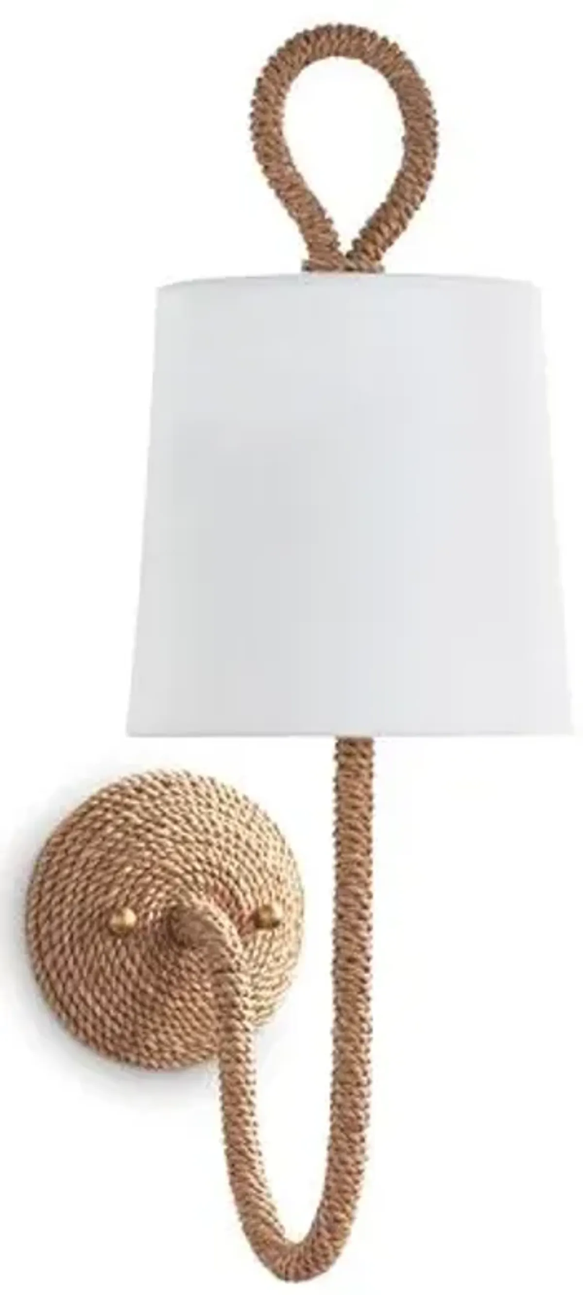 Coastal Living Bimini Sconce - Natural Rattan - Regina Andrew - Beige