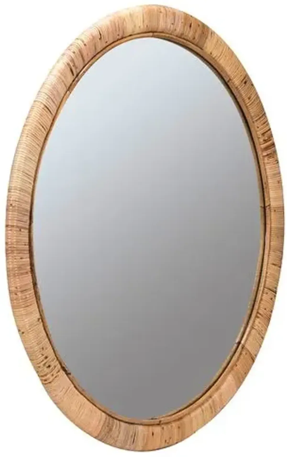 Blaise 36" Wall Mirror - Natural Rattan